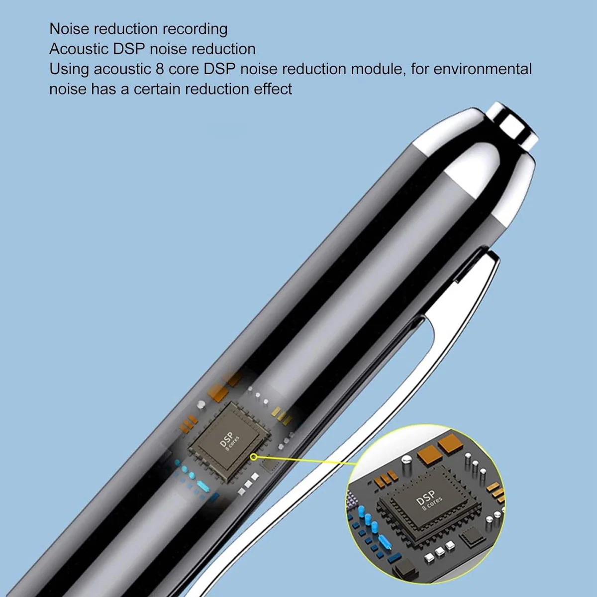 

Intelligent AI Recorder Pen with Simultaneous Interpretation Bilingual Dialogue Mind Map 10H Battery Copper Body Perfect Travel