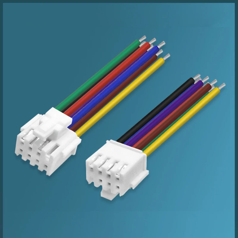 

Ассортимент разъемов JST PHB, 2-6-контактный корпус с предварительно обжимными проводами 22AWG