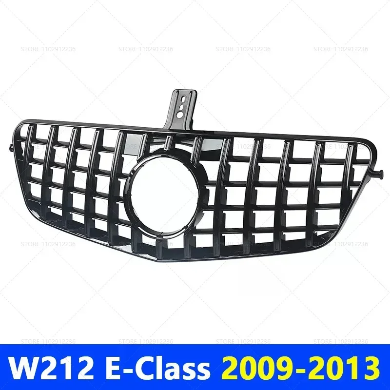 for 2009-2013 2014-2015 W212 E-Class Mercedes Benz E200 E300 E250 E350 E400 E550 GT Front Grille Upper Bumper Hood Mesh Grill