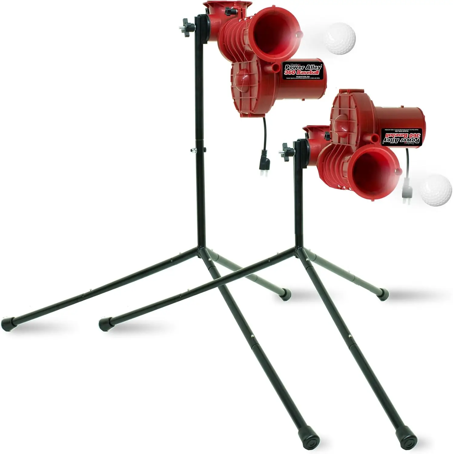 

Baseball Pitching Machine 40-80 MPH Lite Balls Fastballs Sliders Curves Portable Training Tool