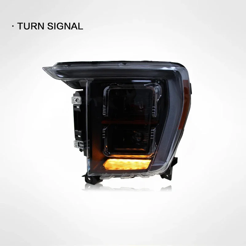 سيارة LED العلوي ضوء الجمعيات لفورد F150 رابتور 2021-2023 السيارات الضباب DRL الفرامل بدوره مصباح إشارة التوصيل والتشغيل