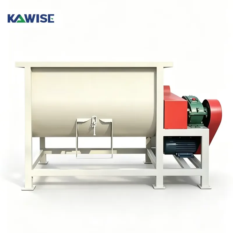 Horizontal Ribbon Feed Mixer for Livestock Poultry Feed Processing with Fast Mixing Low Residue and Durable Steel Structure