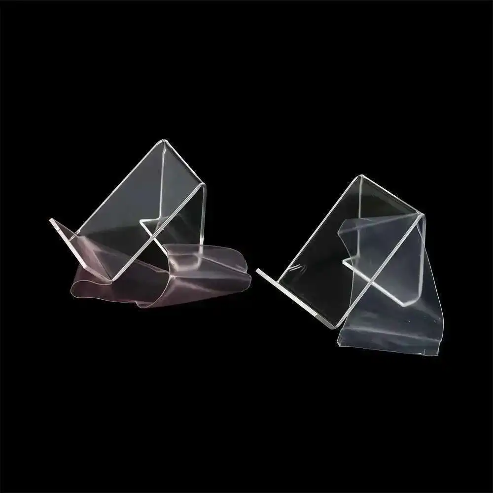 

10pcs Fashion Clear Acrylic Desk Shelf Phone Display Rack Jewelry/watch/mobile Cell Phone Display Stand Holder Bracket Rack