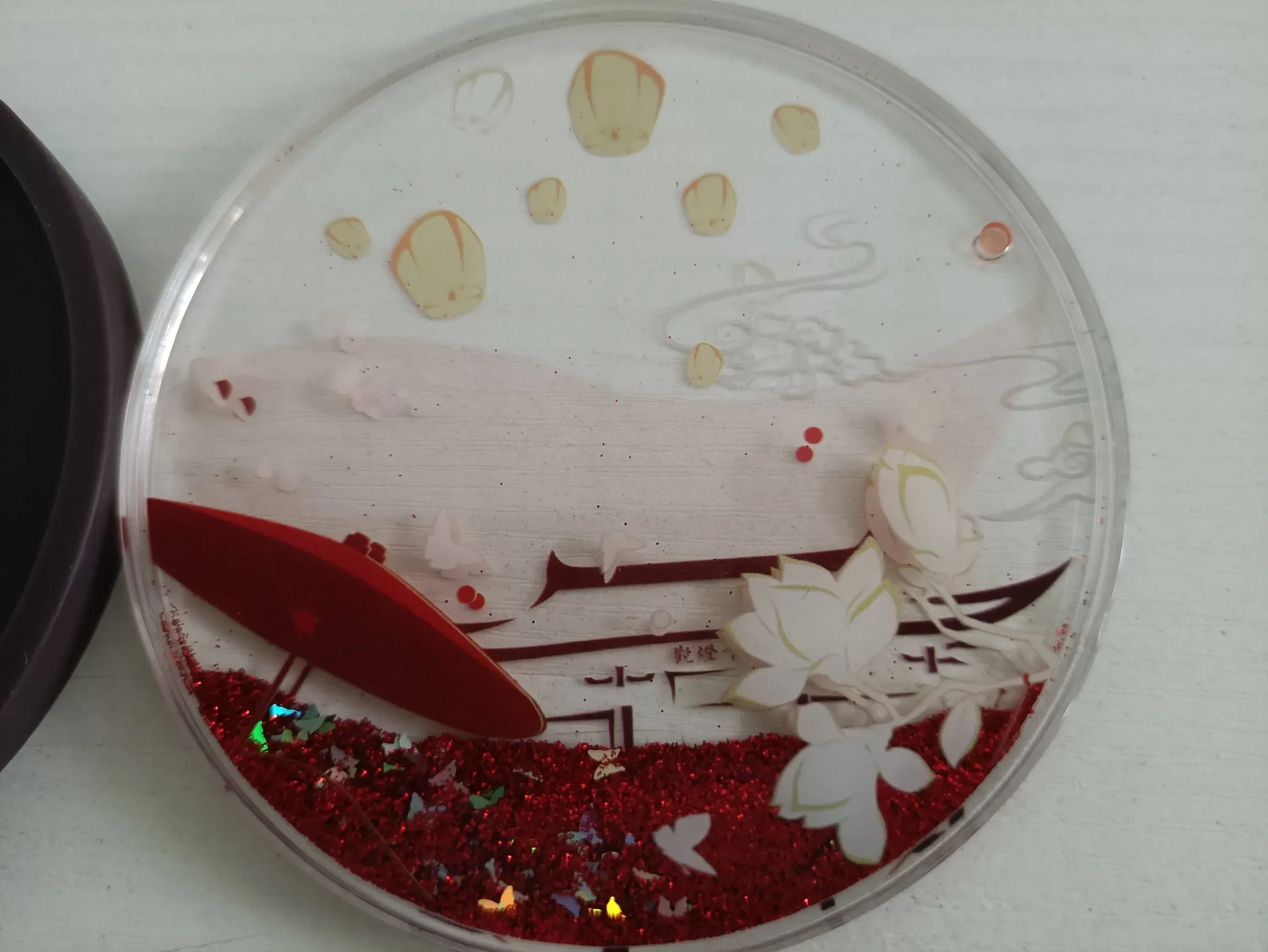 أنيمي تيان غوان Ci فو هوا تشنغ شيه ليان الاكريليك الرمال المتحركة هزة قفاز كوستر تأثيري اكسسوارات عيد الميلاد المشجعين هدية