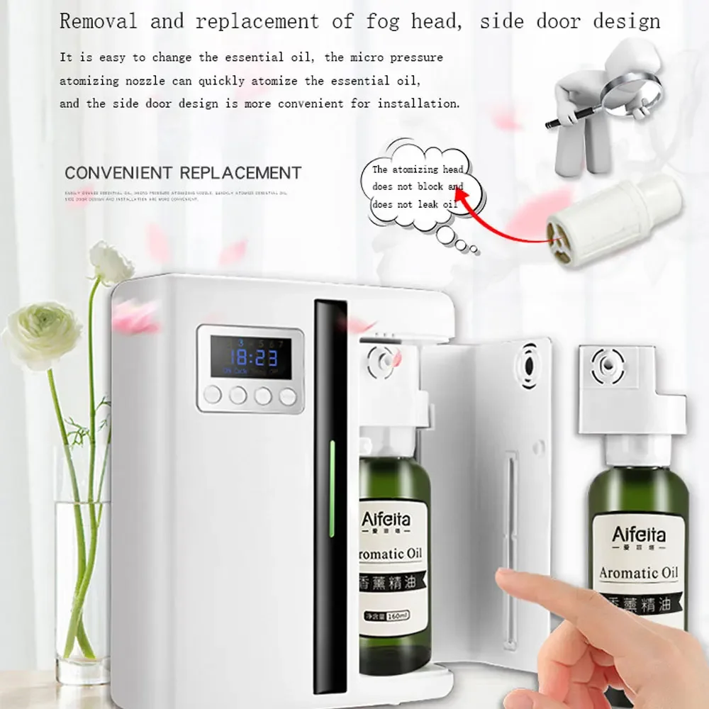 Large Area Smart Aroma Diffuser Hotel Fragrance Machine 160ml Timer Function Scent Pure Essential Oil Diffuser For Office Home