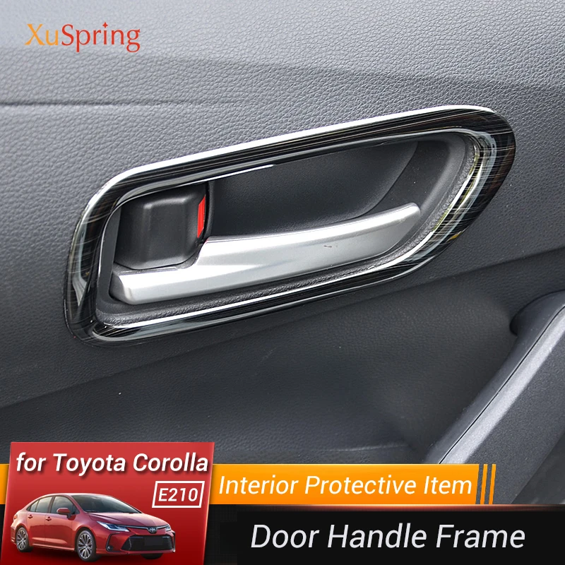 Car Interior Door Handrail Frame Cover Trim Bezel Sticker Car-styling for Toyota Corolla 2019 2020 2021 2022 2023 E210 12th