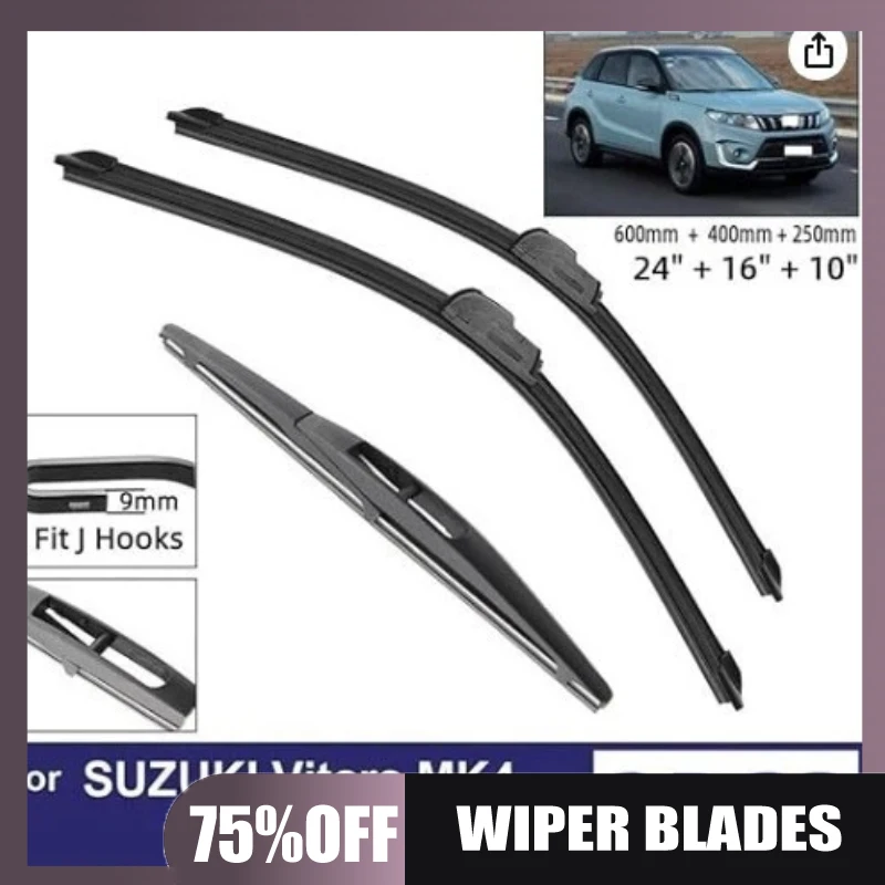 

Suitable for Suzuki Vitara UKI Vitara MK4 2015-2020 front and rear wipers 24'+16+10
