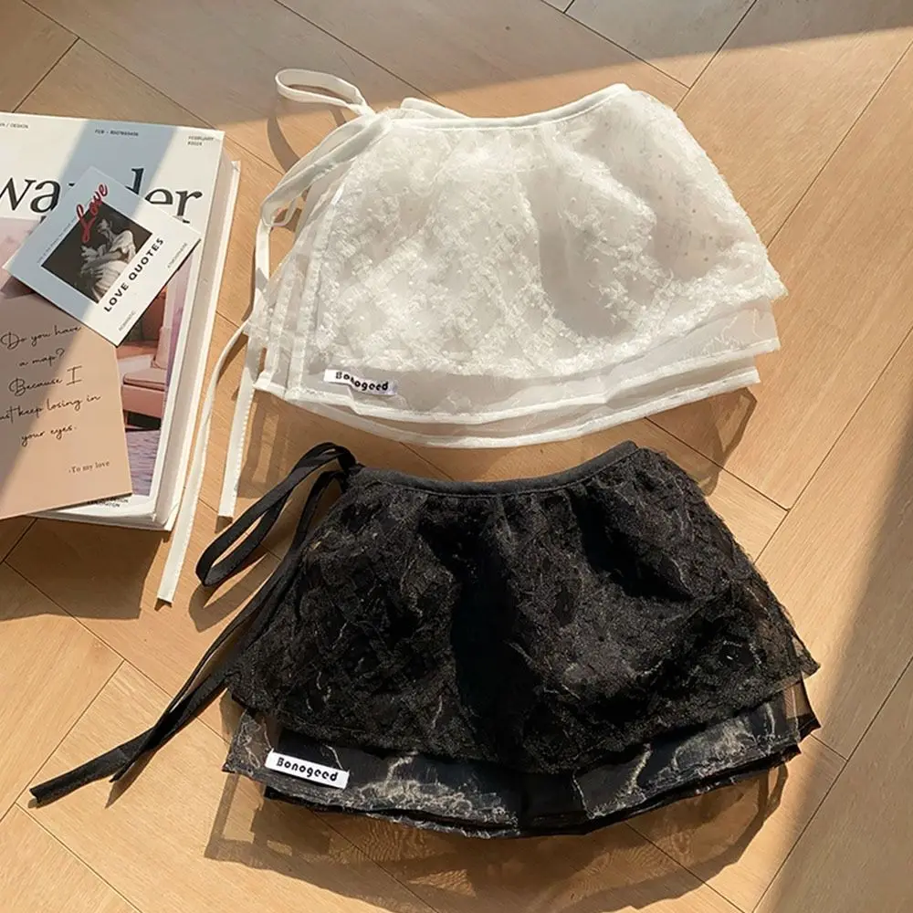 

Модные мини-юбки из сетки и кружева в стиле Y2K, уличная мода Харадзюку, многослойная кружевная юбка из тюля, юбка-обертка, подарки