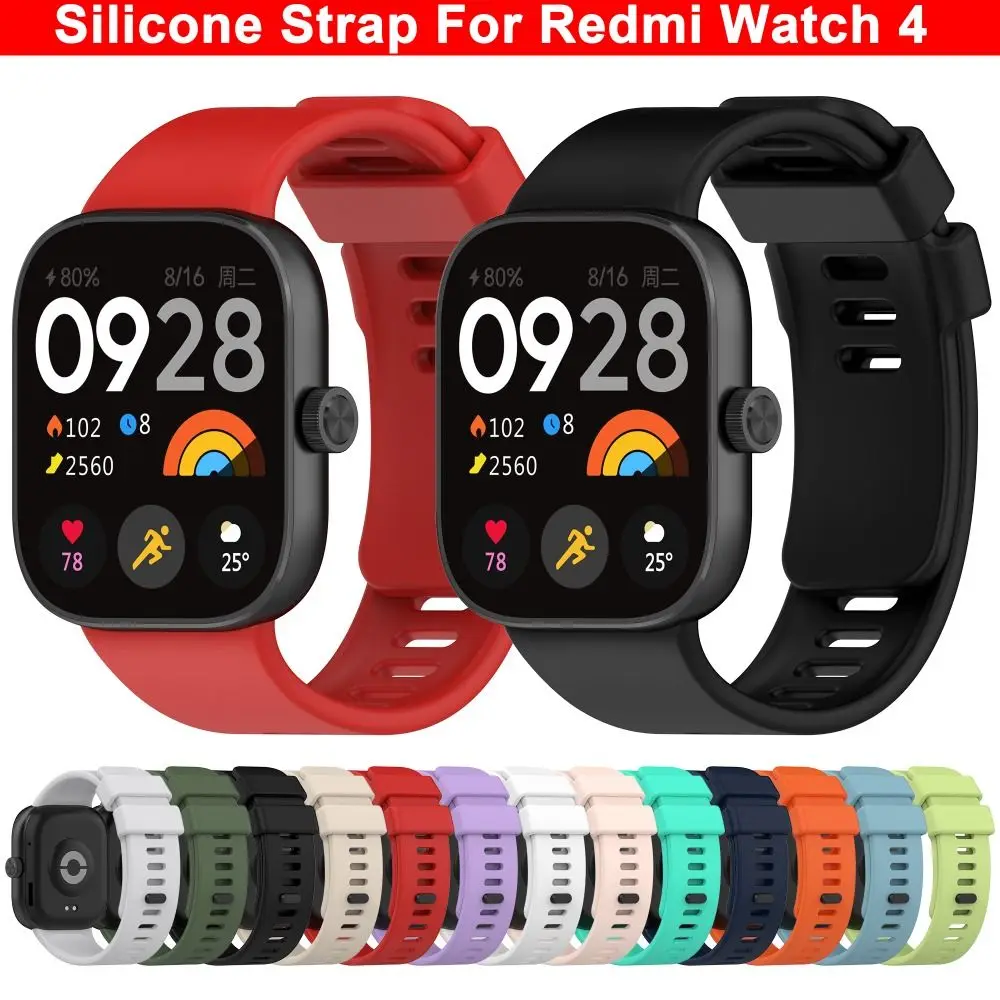 Replacement Silicone Strap for Redmi Watch 4 Smart Watch Replacement Sports Bracelet Wristband Soft Bracelet Watch Accessories ﻿