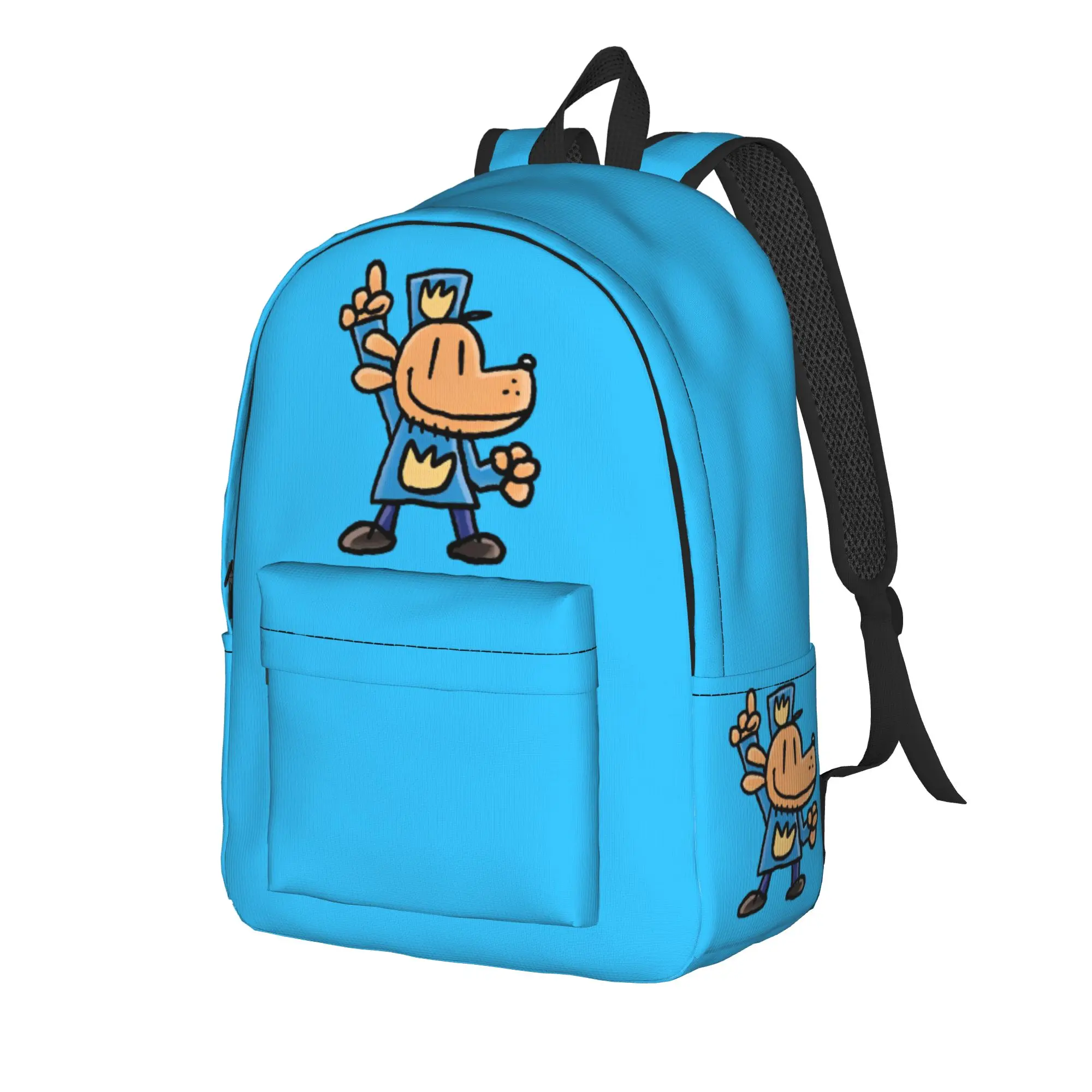 Dogmans Movie Comic Backpack for Men Women Cool High School Hiking Travel Daypack Cartoon Animals College Canvas Bags Outdoor