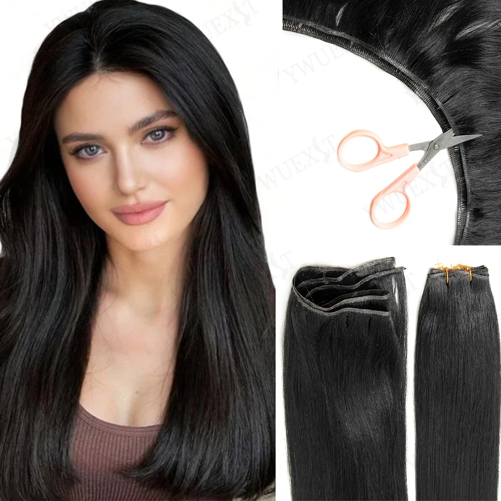 genius-weft-human-hair-extensions-straight-natural-invisible-weft-sew-in-hairpiece-for-women-seamless-hair-bundles-for-braiding