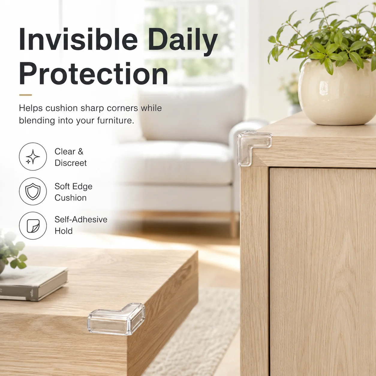 4PCS Silicone Table Corner Protector Baby Safety Edge Guard Anti-Collision Cover for Children