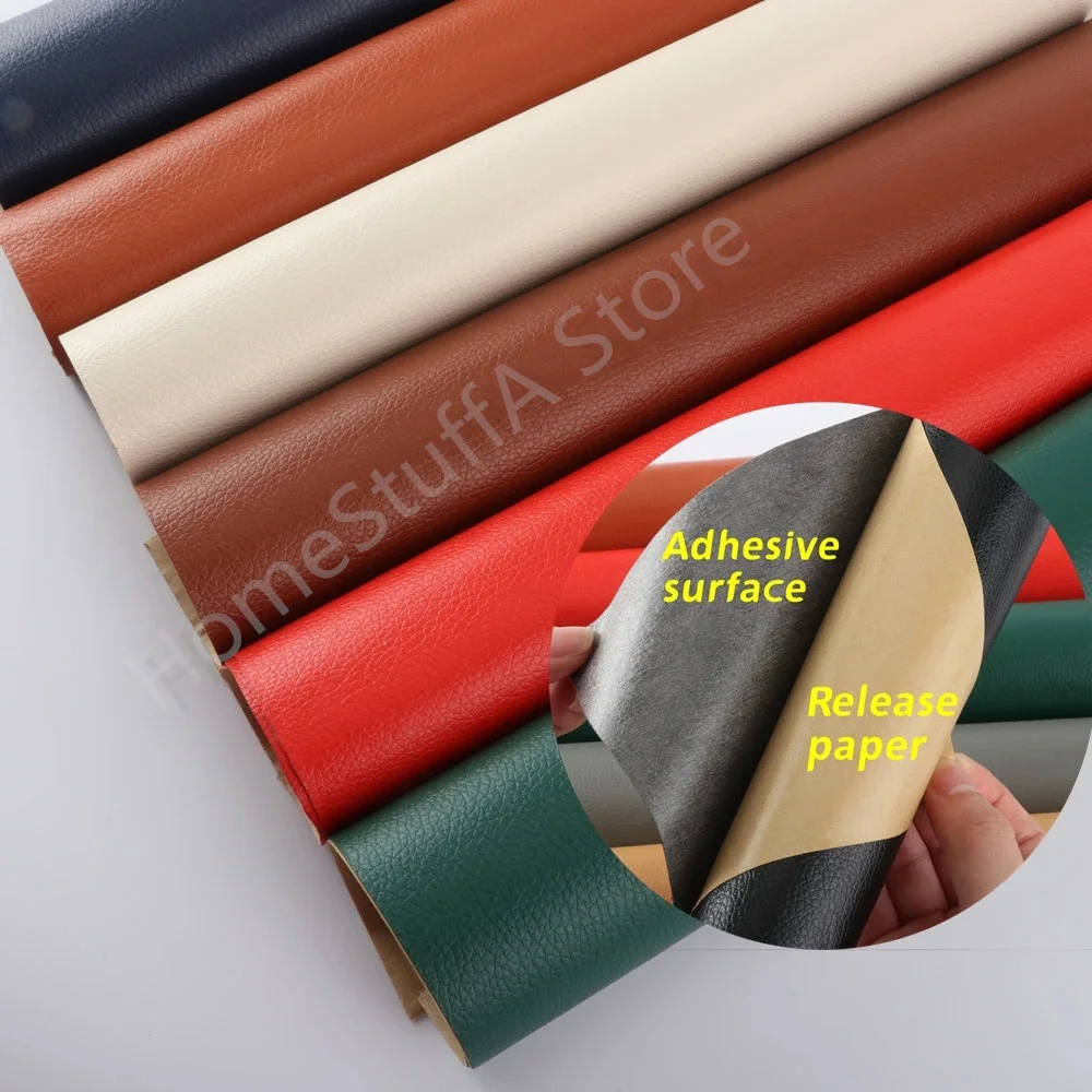 35*138CM PU Leather Stickers DIY Self-Adhesive Refurbishing Patches for Home Sofa Repair Patch Furniture Table Chair Fix Mend