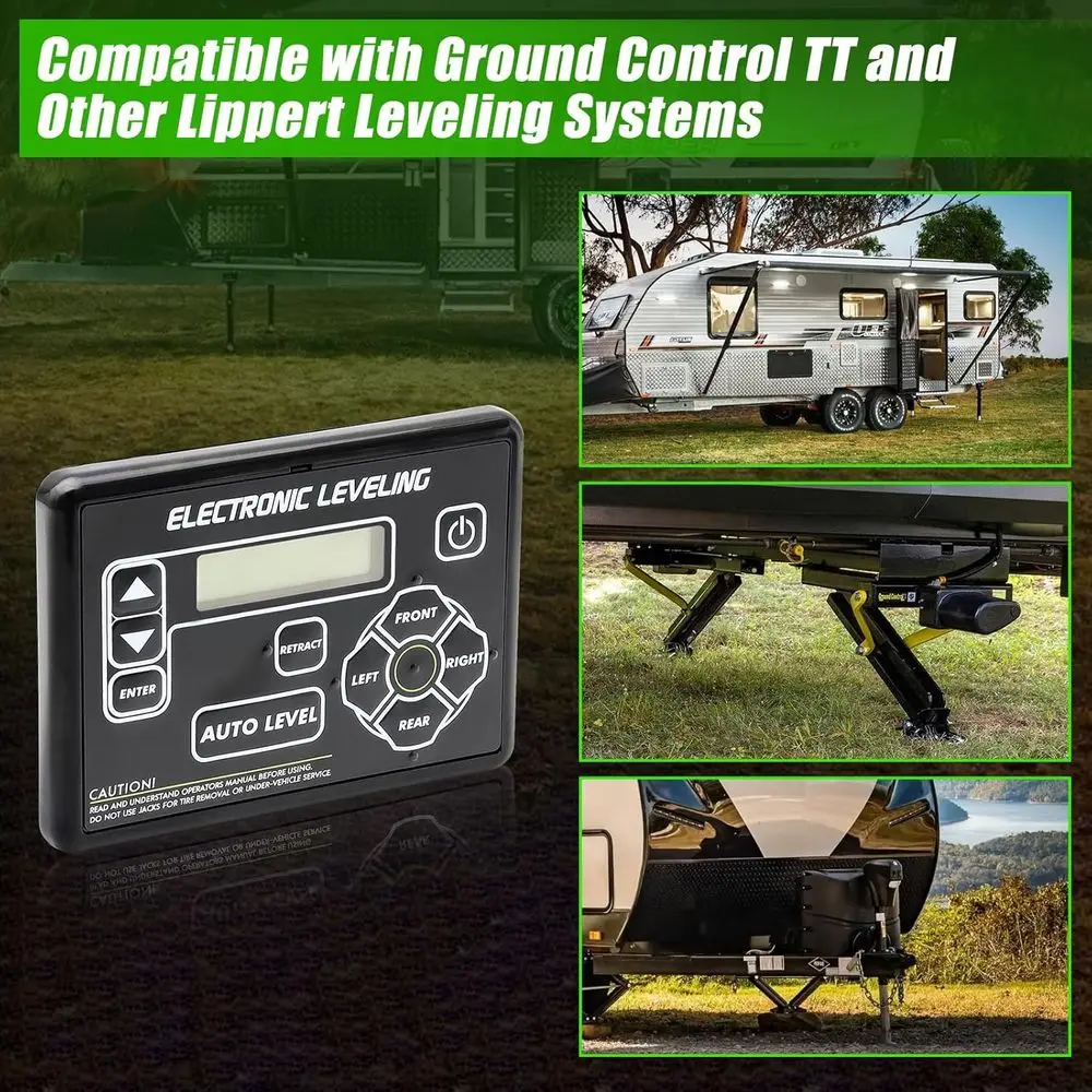 421484 Sistema de nivelación automática RV para panel táctil Reemplazo del conjunto del panel de control de nivelación electrónica para RV 5.a rueda y viaje T