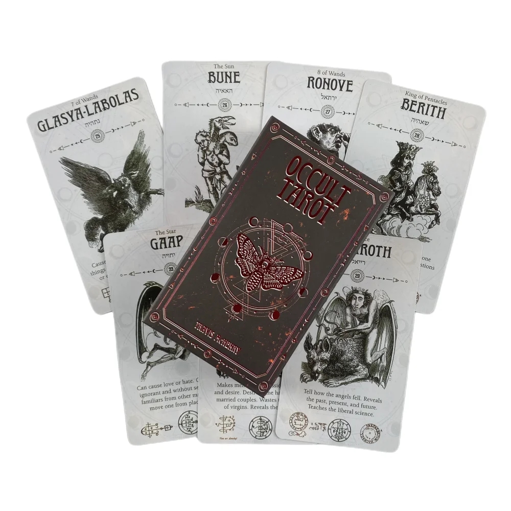 Okkulte Tarot karten Wahrsagerei Deck Englisch Versionen Edition Orakel Brettspiel für Party – Detail 6