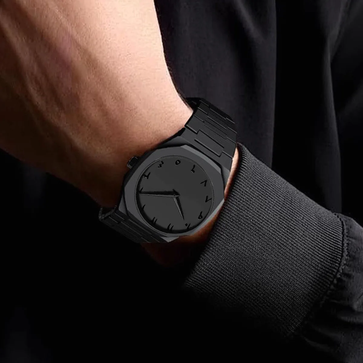 New Men's Watch: Affordable Luxury, Sophisticated, Minimalist, and Stylish Quartz Watch with Black Dial