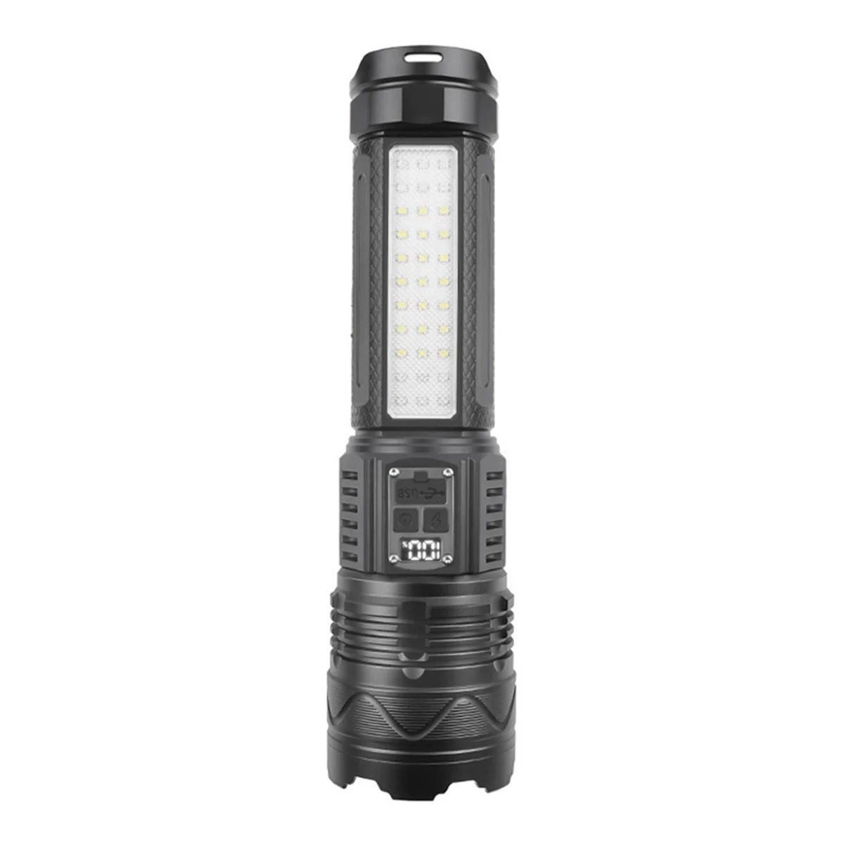

A44U Outdoors Super Bright Flashlight Emergency Camping Hand Lamp Spotlight Focus Long Range Red and White Flashlight