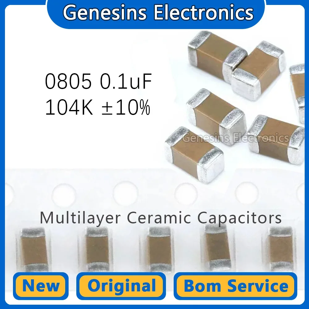 1 reel (4000pcs) 0805 0.1uf 50V 104K Component