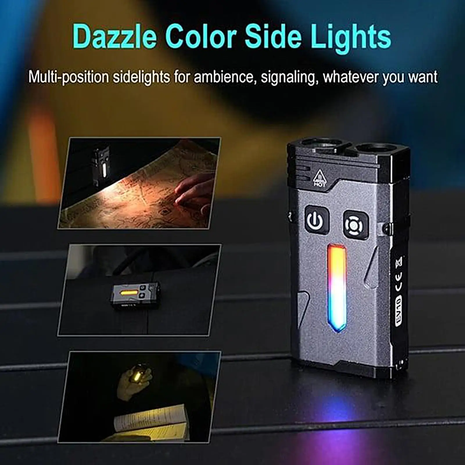 

Keychain Flashlight Magnetic Compact 1100 Lumen LED Keychain Flashlight Waterproof Torch Multi-mode Keyring Lighting For Outdoor