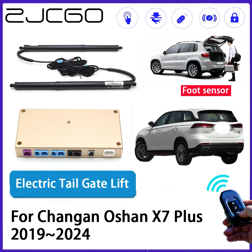 ZJCGO Car Auto Trunk intelligent Electric Tail Gate Lift Automatic Tailgate Opener for Changan Oshan X7 Plus 2019~2024