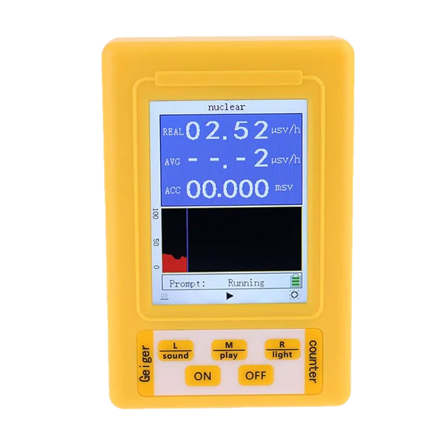 BR-9C 2-in-1 Handheld Digital Display Electromagnetic Radiation Nuclear Detector EMF Geiger Counter Full-functional Type Tester