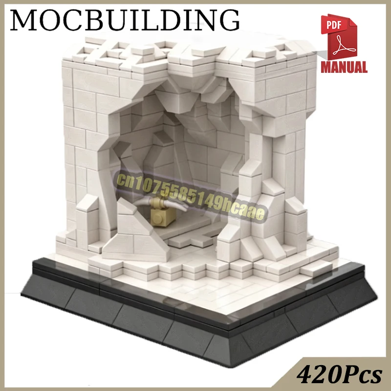Military Bunker Diorama Control Room Modular Scene MOC Building Bricks Pit Blocks Cloud Construction Technology Toys Gift