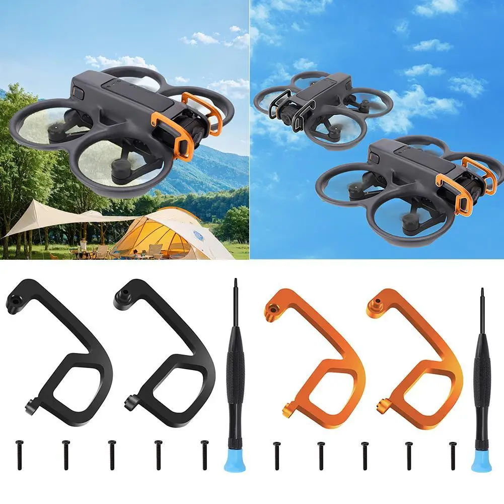 Alumínio Alloy Bumper para Drone, Anti-Colisão Bumper, Protetor de Impacto, Gimbal Bar Proteção, Drone Acessórios, Dji AVATA2