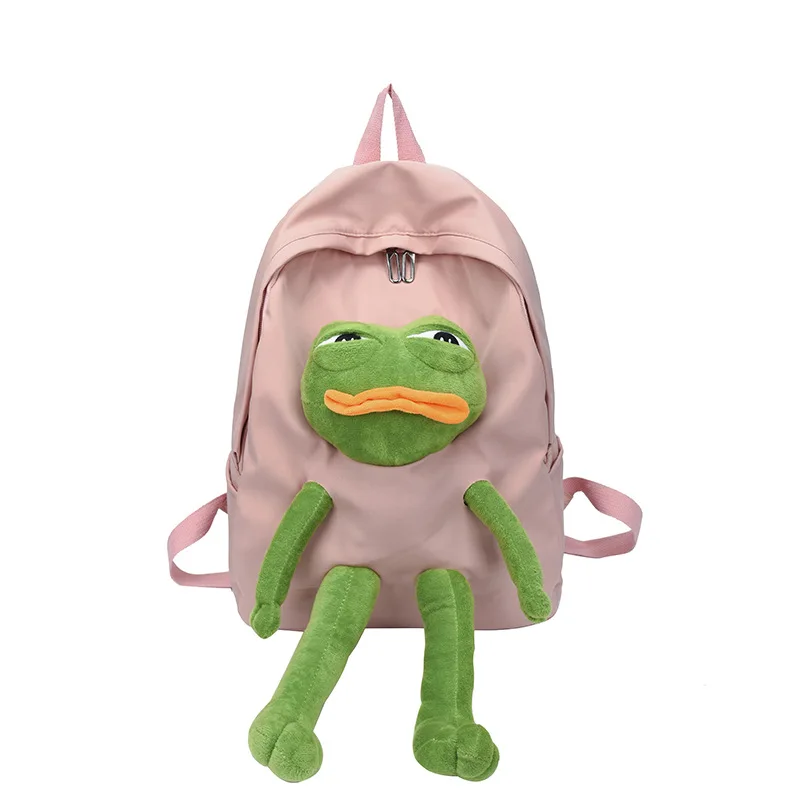 Three-dimensional Frog Doll Backpacks Women Oxford Bagpack Male Rucksack Shoulder Bag For Teenage Girl School Bag Mochila Bolsa