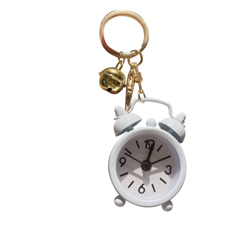 Mini sveglia portachiavi moda creativa orologio carino ciondolo in metallo borsa per telefono auto ornamenti regalo bigiotteria gioielli donna Llaveros