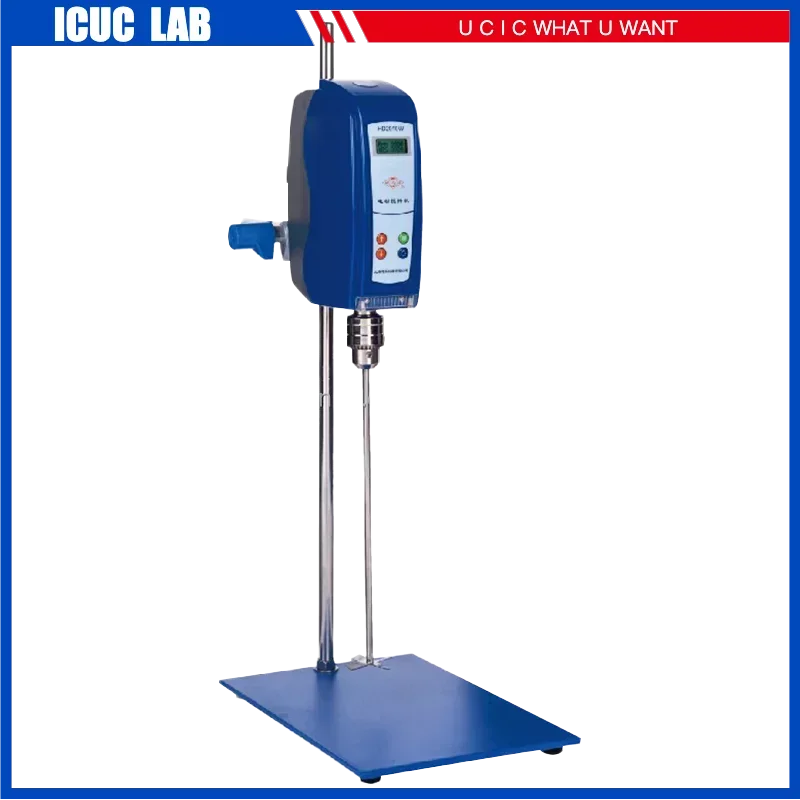 

50L Electric Lab Agitator Liquid Overhead Mixer / Cosmetic Lab Paddle Mixer Machine