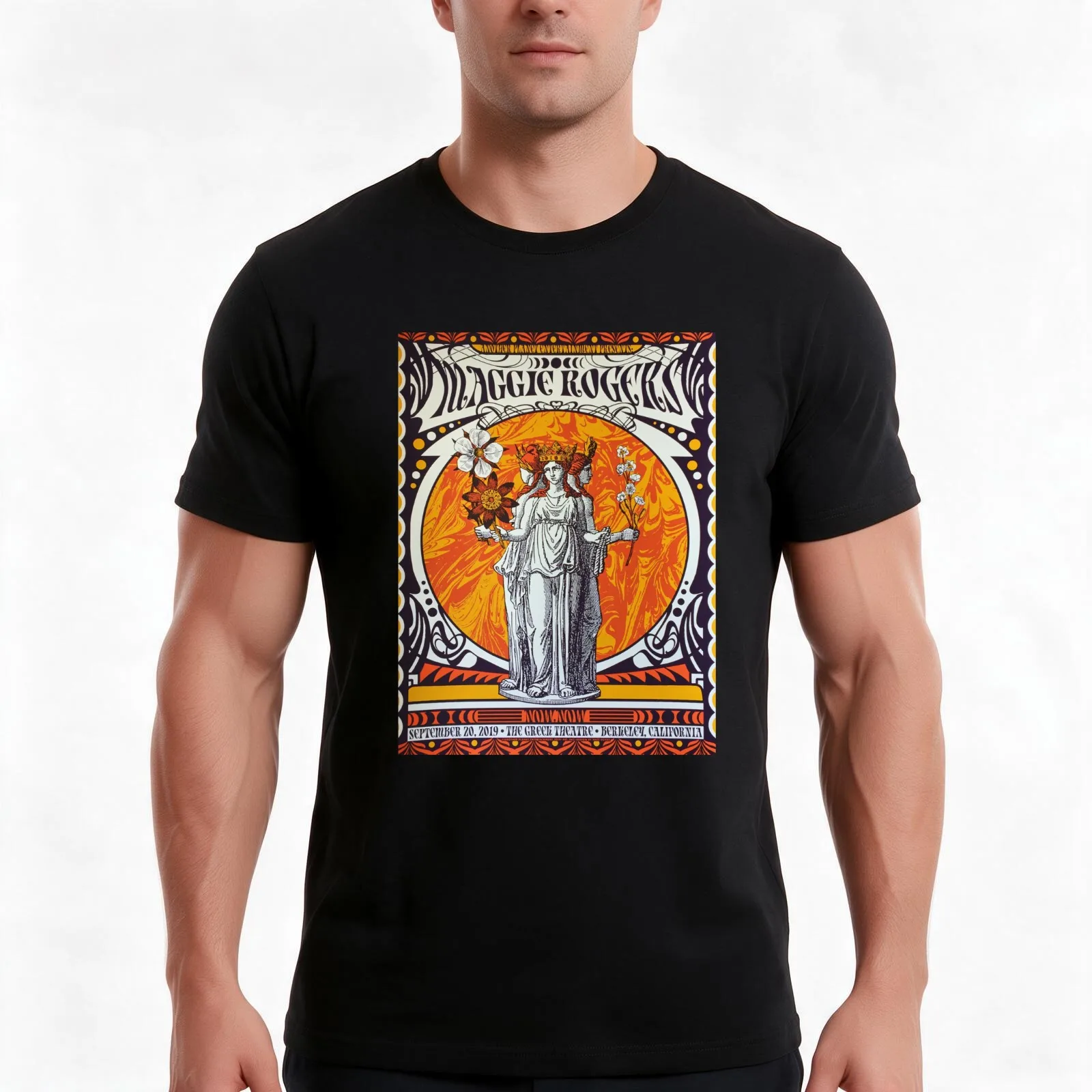 Concert Maggie Rogers Poster T-Shirt Summer Casual Cotton Tee Oversized Streetwear Tops Vintage Graphic Print 100% Cotton