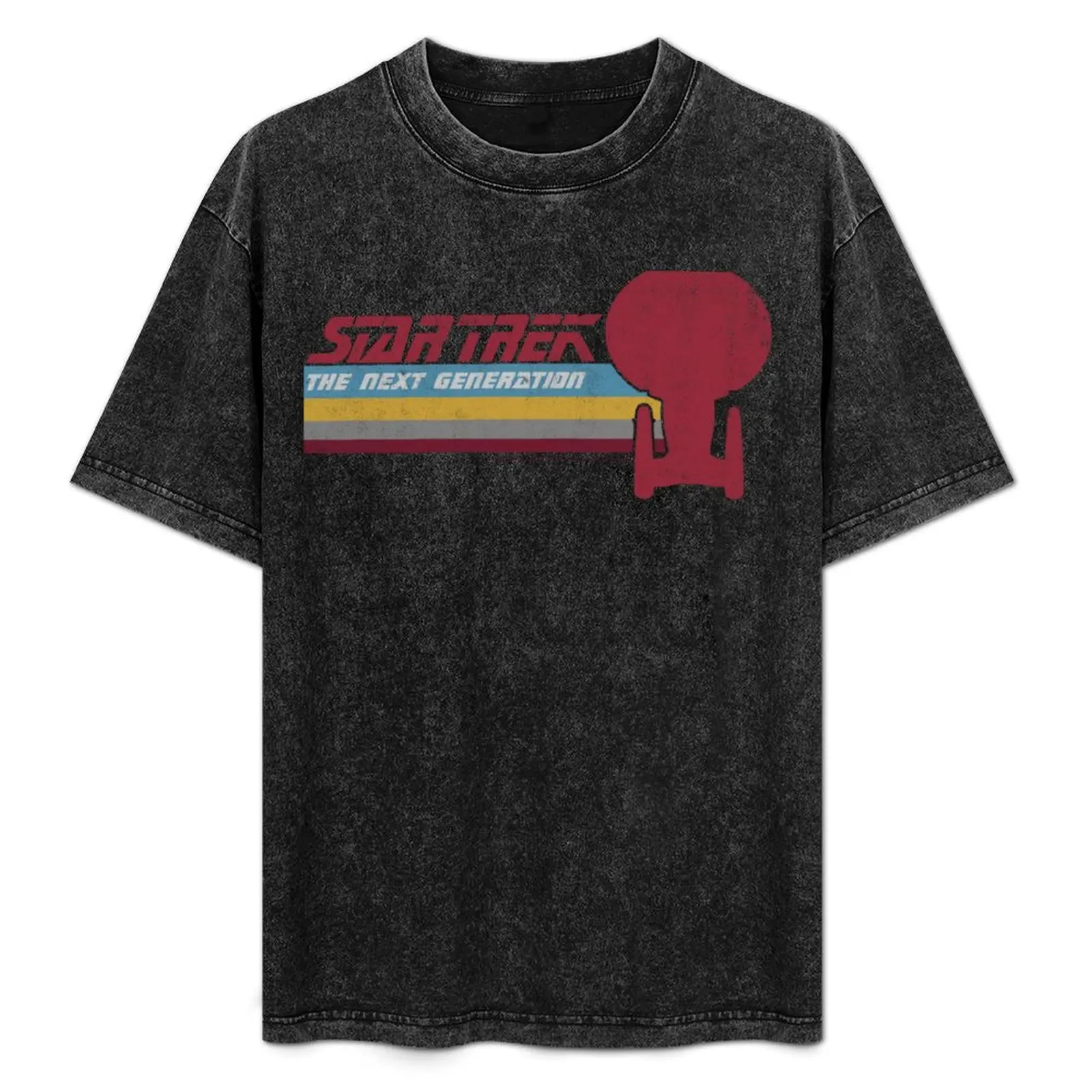 

Star Trek: The Next Generation Retro Stripe Logo T-Shirt graphics Aesthetic clothing mens shirts graphic tee