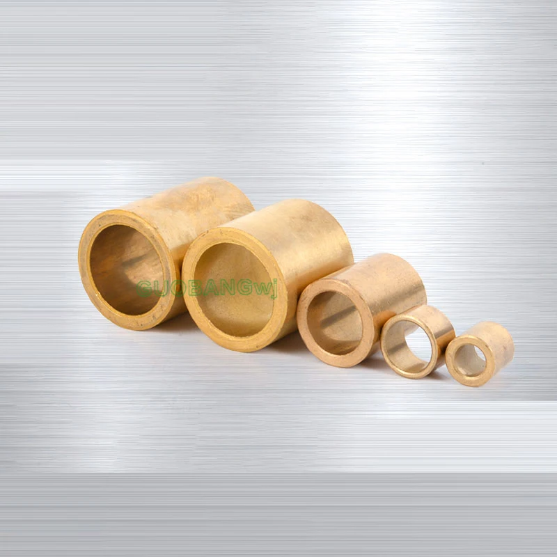 Powder Metallurgy Copper Based Oil-Embedded Bearing Wear-Resistant Bush Sleeve ID 2-60mm Self-Lubricating for Motor Gearbox