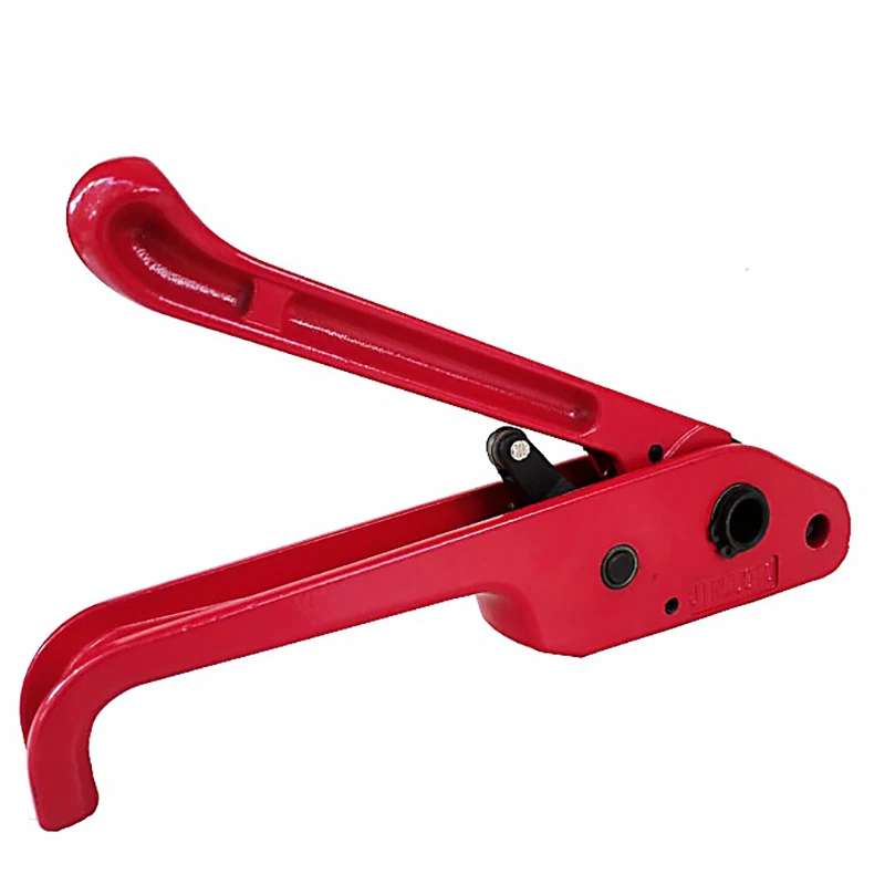 Portable Manual 1608 PET Strapping Tool with Red Handle Tensioner and Sealer