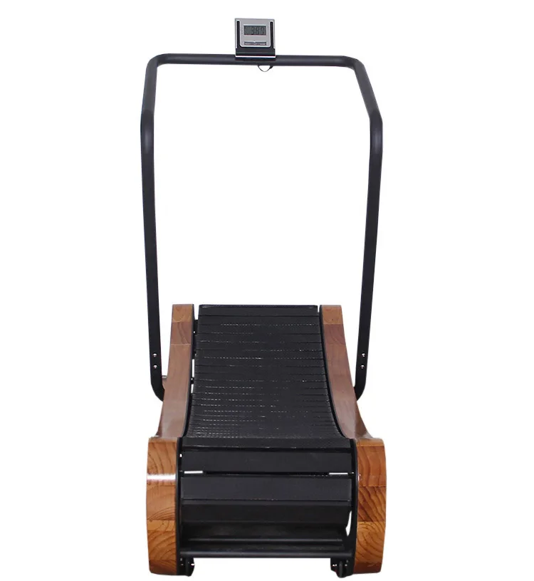 

exquisite craftsmanship Wooden Home Use Fitness Equipment Cardio Training Bodybuilding Mechanical Curved Treadmill