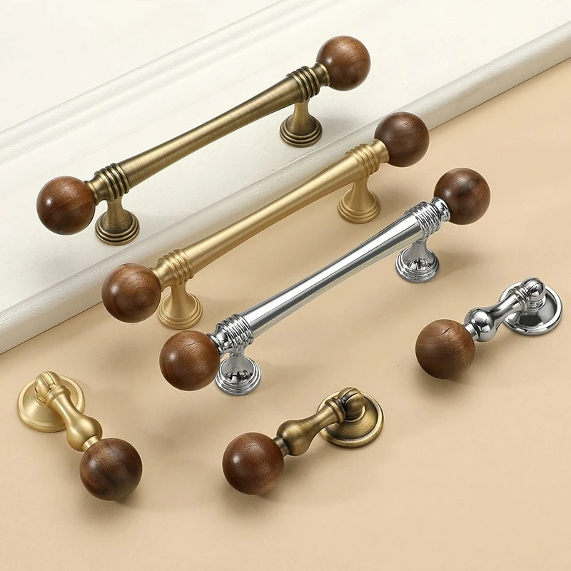 

French Luxury Brass Cabinet, Wardrobe Door Handle, Antique Style Handle, Wooden Furniture Cabinet Door, Drawer Handle