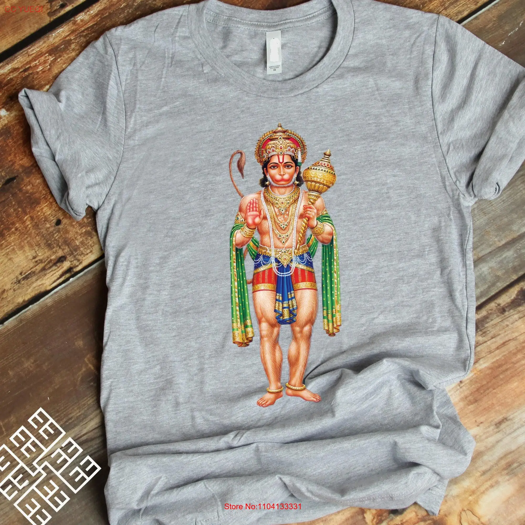 Hindu Epic Ramayana T Shirt Hanuman Pantheon God Divine Vanara Monkey Companion Of The Rama Spiritual Religious