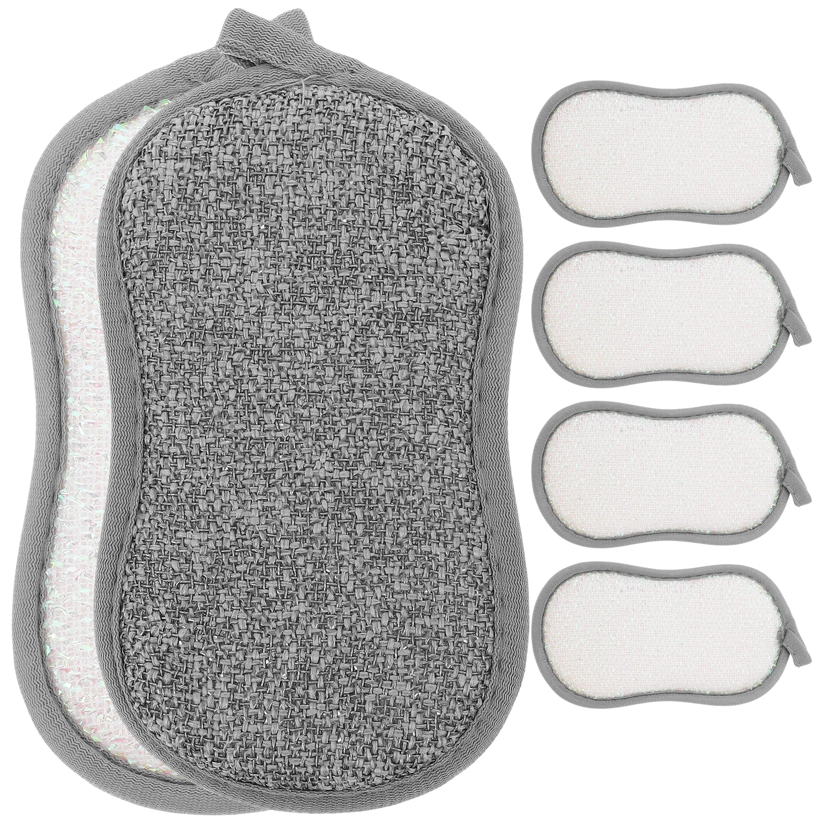 6 قطعة متعددة الوظائف ووك الإسفنج المنزلية فرك الإسفنج قابلة لإعادة الاستخدام مريحة لوازم تنظيف المطبخ كفاءة غسل الأطباق