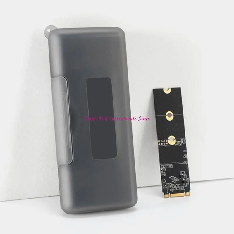 M.2 SSD Storage Box Tahan Air dan Berlaku Kejutan 2 Slot Hard Drive Case untuk Pakar IT dan Data Seluler C7AC