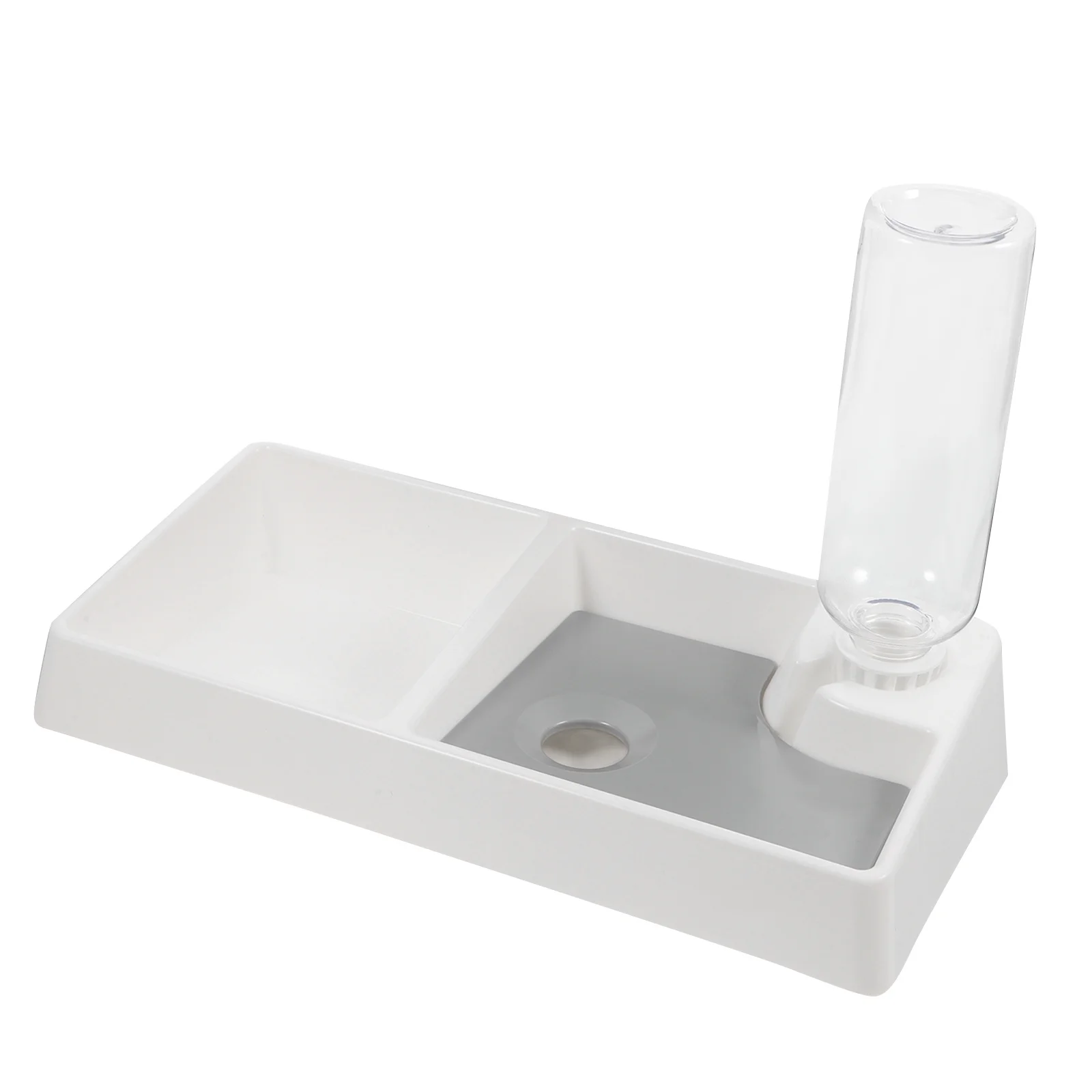 

Automatic Water Dispenser Cat Bowl Dual Pet Bowls Spillproof Food Feeder Station for Cats Dogs Puppy Kitten Rabbit