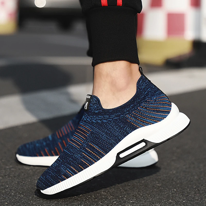Loafers Summer Men Sneakers Elevator Shoes Height Increase Insoles 6CM Man Mesh Daily Life
