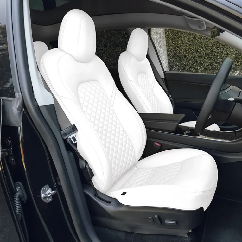 

Custom Fit Car Nappa Seat Cover For Tesla Model Y Car Accessories Specific for Tesla Model 3 Full Covered For 5 Seaters Cars