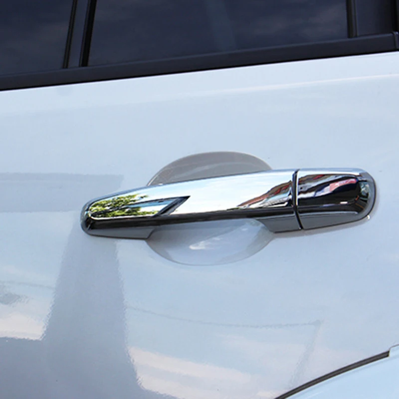 غطاء مقبض الباب الخارجي للسيارة ملحقات الكسوة لنمط ألياف الكربون Mitsubishi Pajero 2020