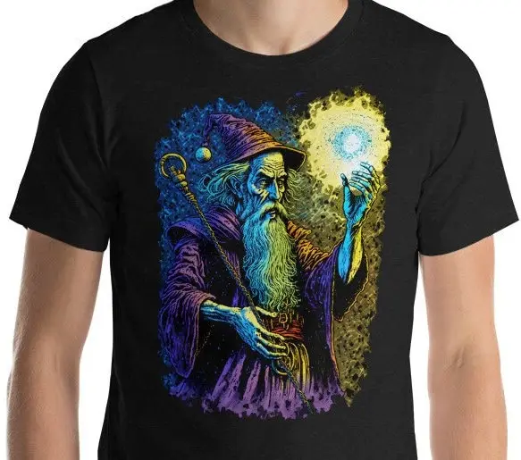 Wizard Spell Retro Fantasy T Shirt