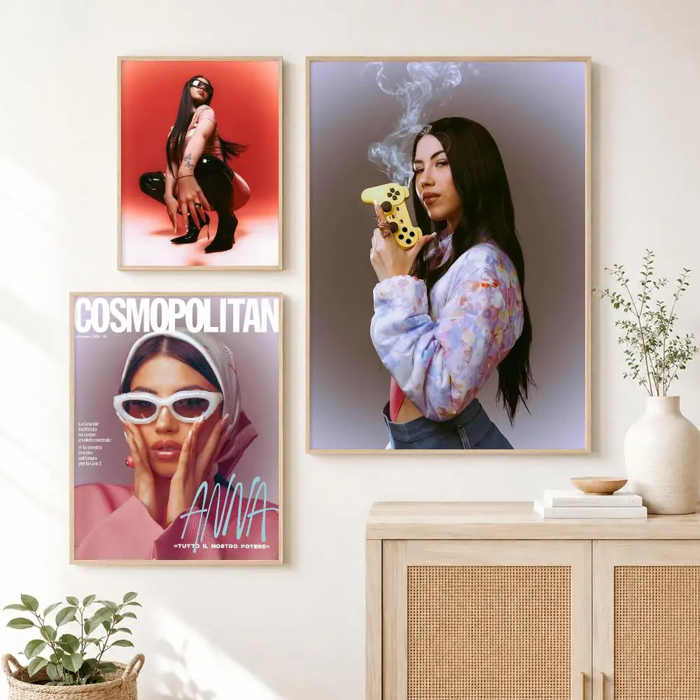 A-Anna Pepe Poster Self Adhesive Wall Art Decor for Bedroom Living Room Office Home Decor Gift