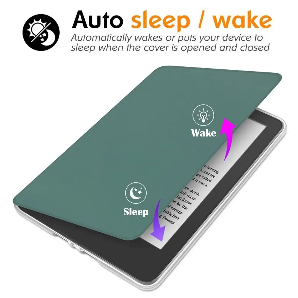 10./11./12. Generation e-Reader-Hülle aus Acryl mit Auto-Sleep/Wake-Funktion, Oasis-Schutzhülle für Kindle Paperwhite 1/2/3/4/5 2024 6-7 Zoll – Detail 1