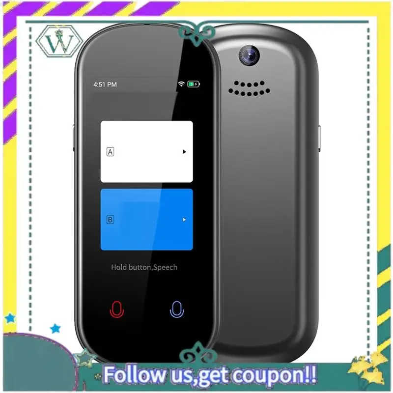 

NEW Language Translator, 138+ Languages Translation In Real Time Voice Translator Device For Learning Travel Business