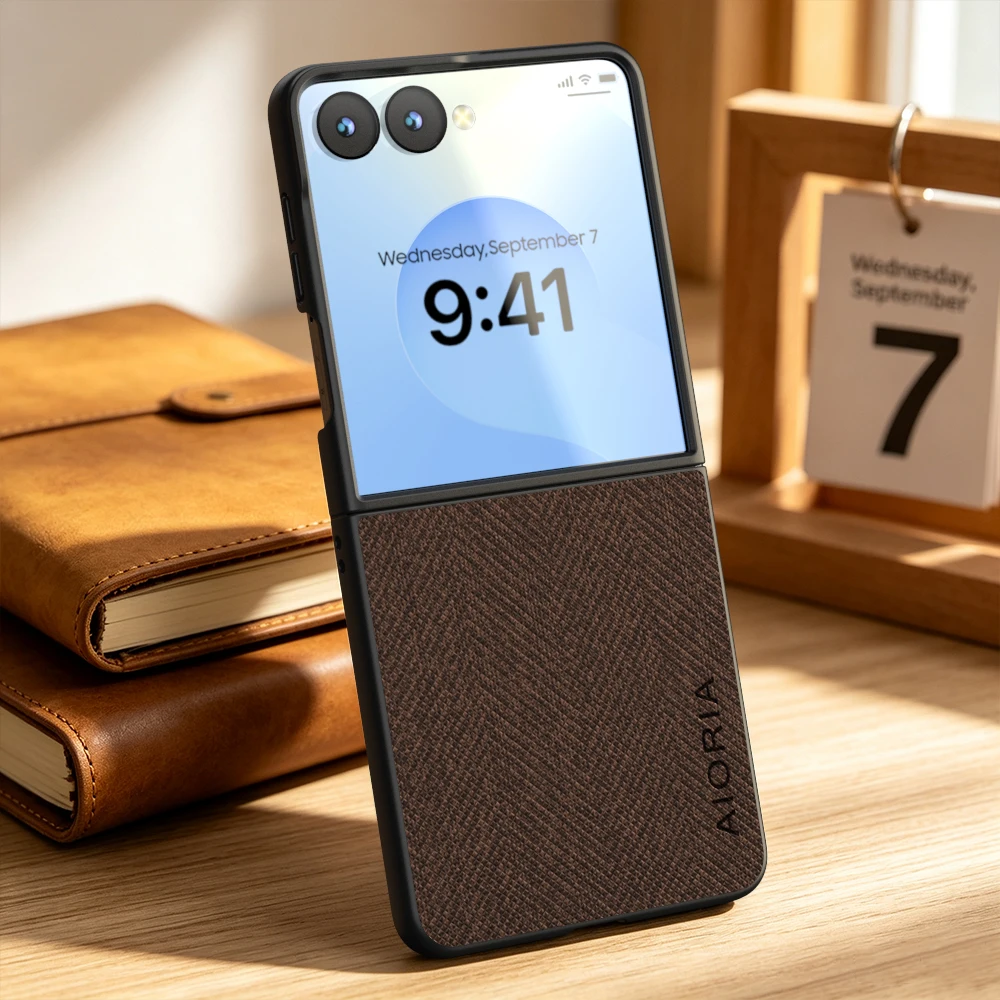Case for Samsung Galaxy Z Flip 8 Flip8 7 6 5 4 3 Luxury textile Leather soft phone cover for samsung galaxy z flip 8 case capa