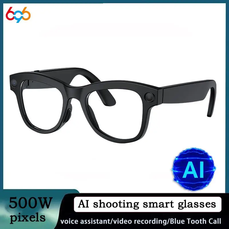 

Newest Smart Glasses Built-In HD Camera Blue Tooth Call Voice Assistant Dialogue Translation Music Video Record Sunglasses