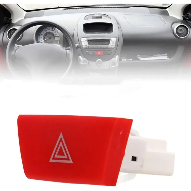 

Hazard Warning Switch Light Control Button 6490 NG for Peugeot 107 Citroen C1 Toyota Aygo 2005-2014 Replacement High-quality